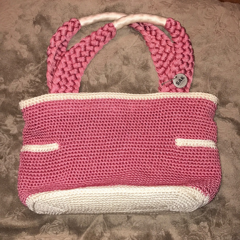 The SAK Original Pink & White Crochet